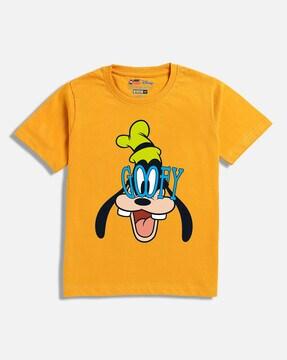 goofy print round-neck t-shirt