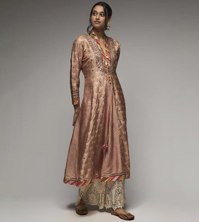 gopi vaid blush pink tilla fo tunic