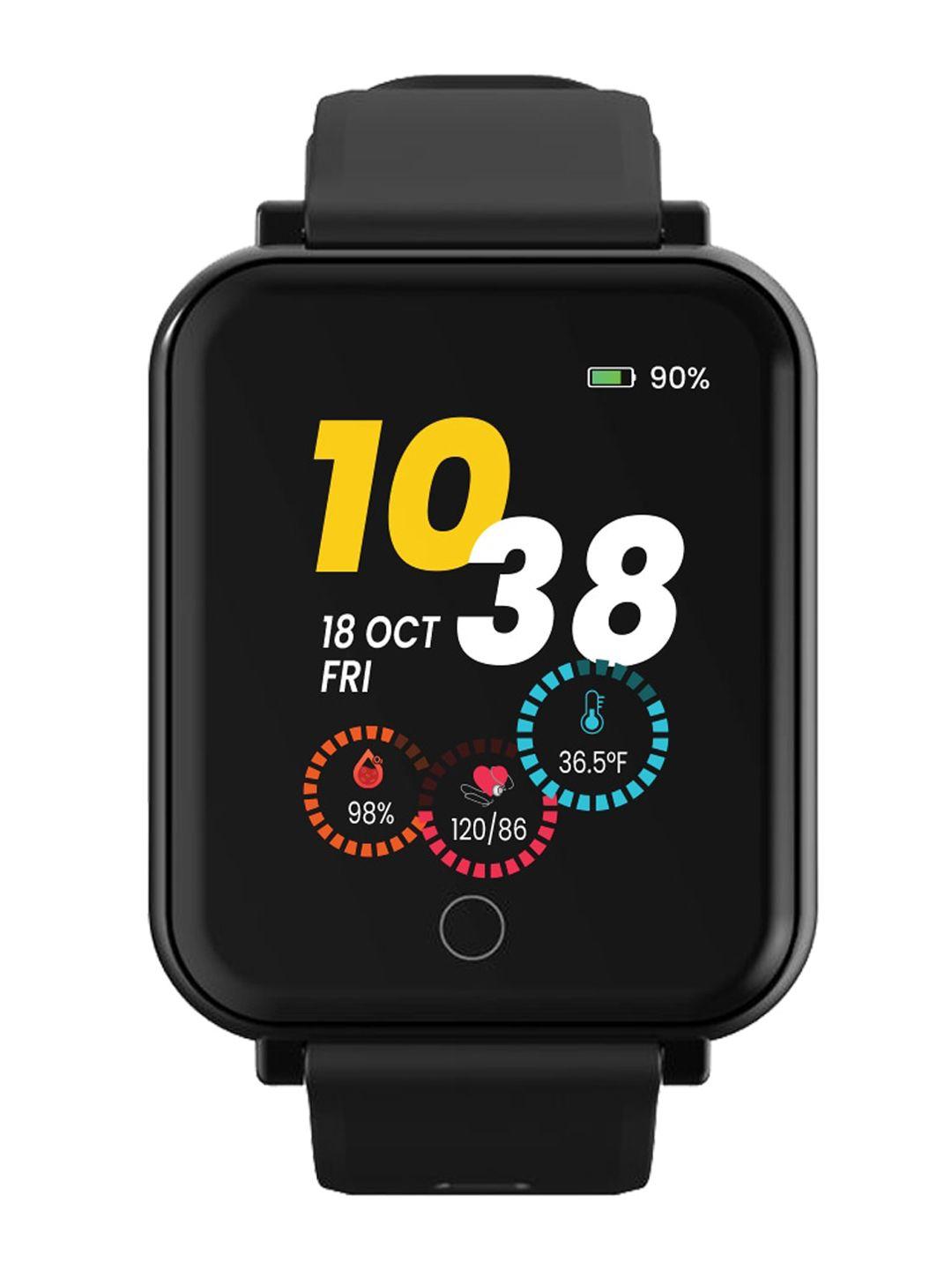 goqii black solid vital plus with 3 months personal coaching smart watch