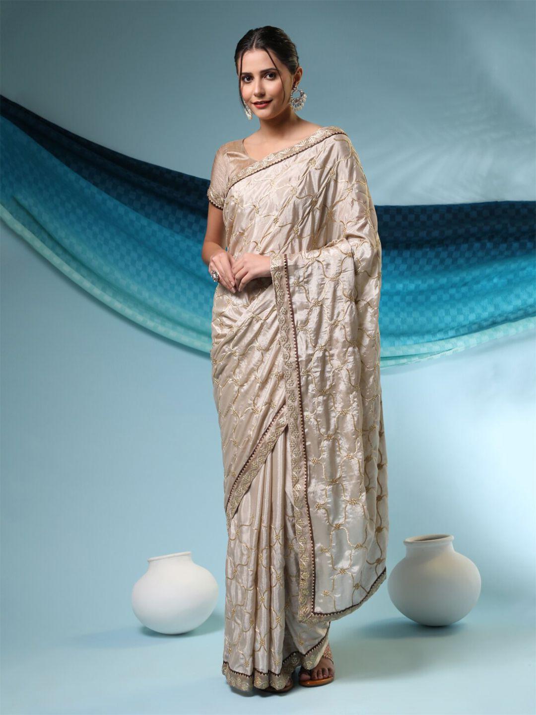 gostyle ethnic motifs embroidered bomkai silk saree