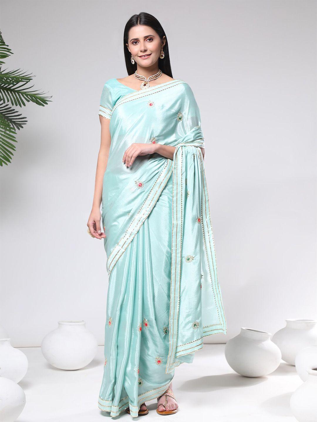 gostyle ethnic motifs embroidered bomkai silk saree