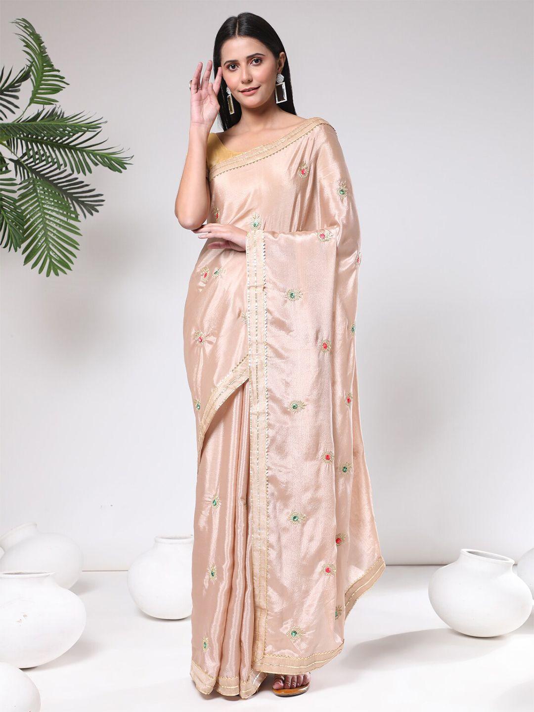 gostyle ethnic motifs embroidered bomkai silk saree