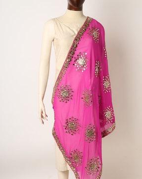 gota embroidered dupatta