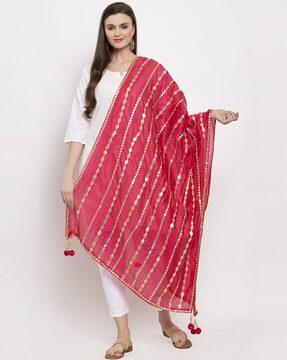 gota work embellished dupatta