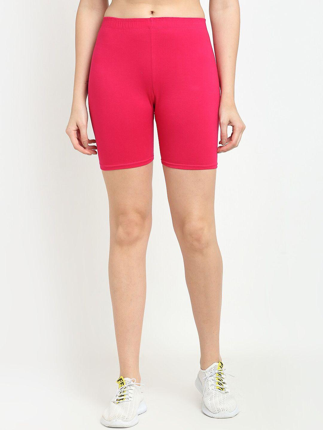 gracit women pink cycling sports shorts