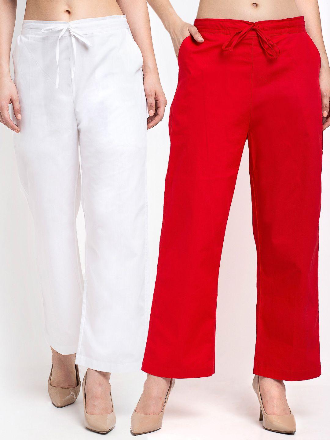 gracit women set of 2 loose fit trousers