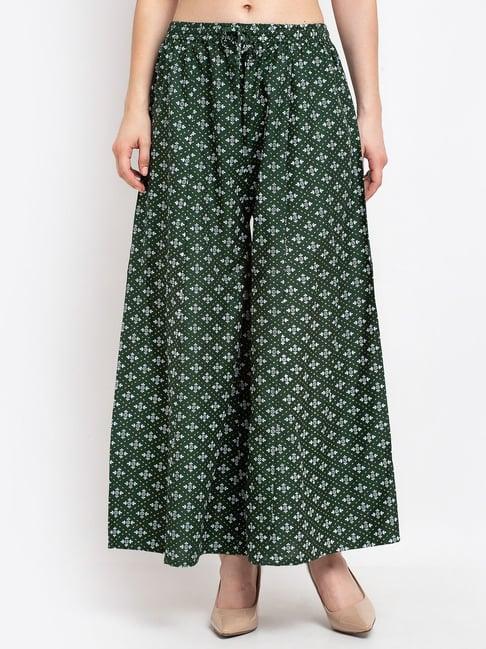 gracit green printed palazzos