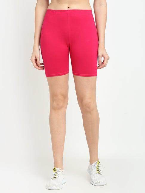 gracit pink cotton sports shorts