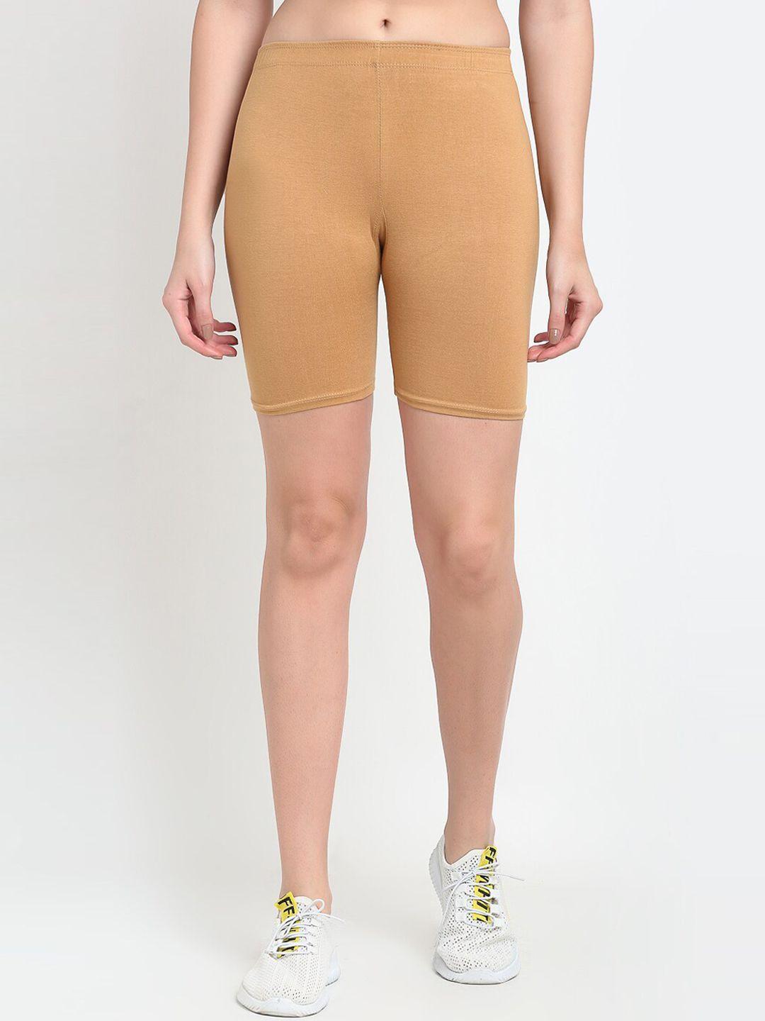 gracit women beige sports shorts