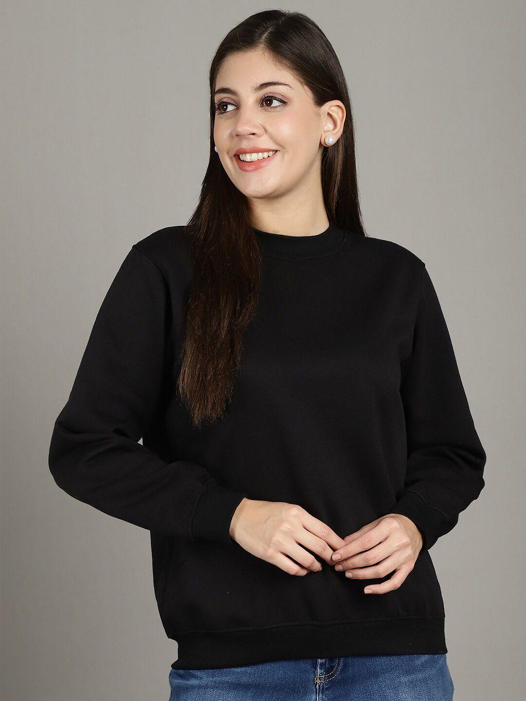 gracit women black sweatshirt