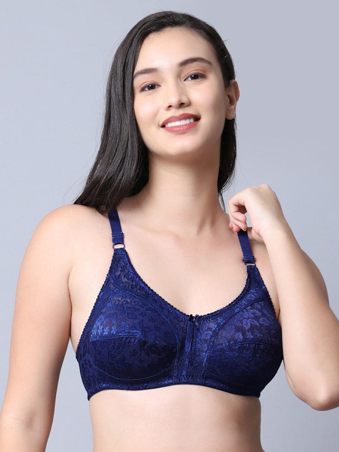 gracit women navy blue bra