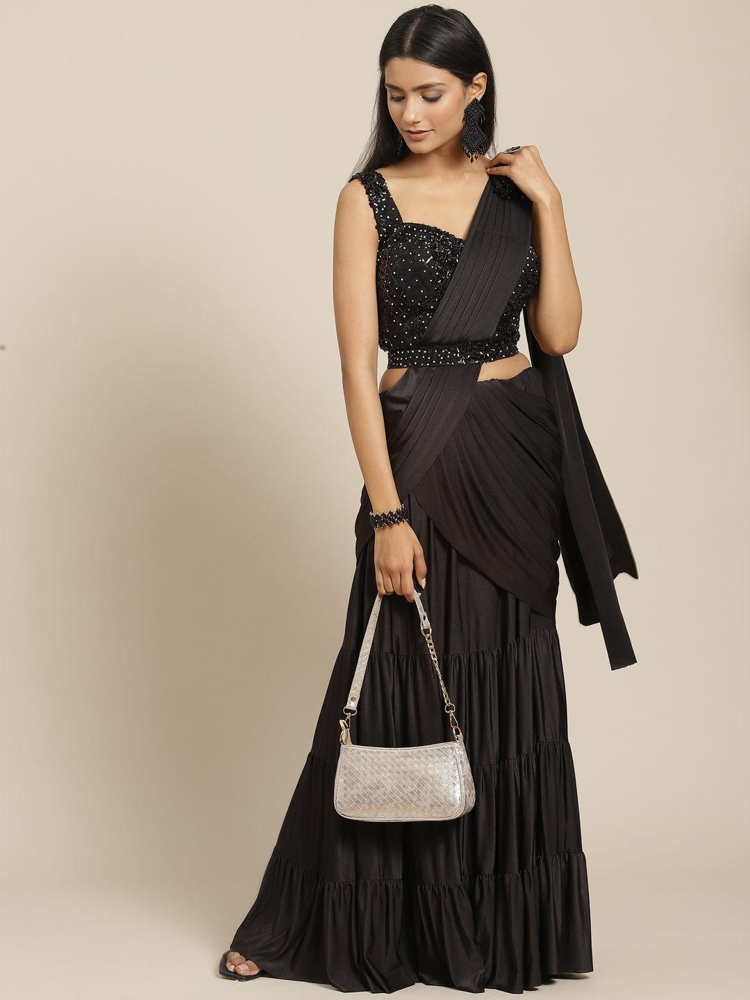 grancy black ready to wear saree