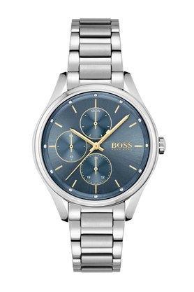 grand course blue dial stainless steel analog watch for women - 1502583