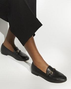 grandeur loafers with metal accent