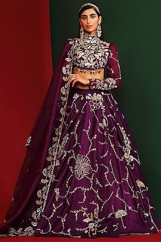 grapevine embroidered lehenga set