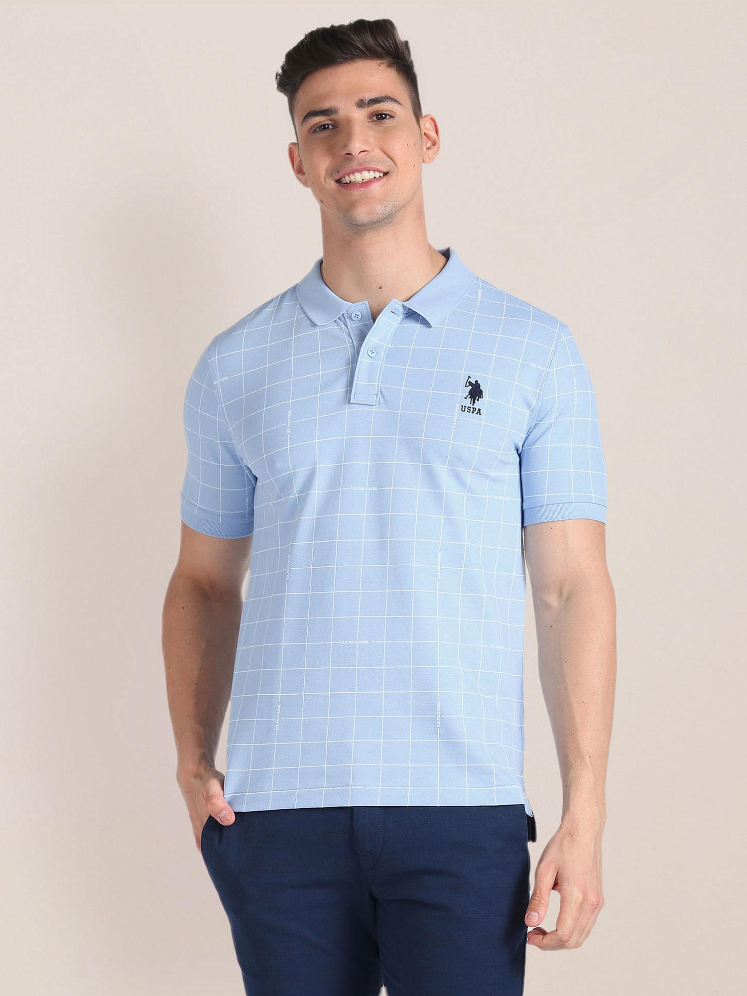 graph check slim polo t-shirt