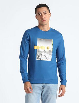 graphic print cotton sweatshirt
