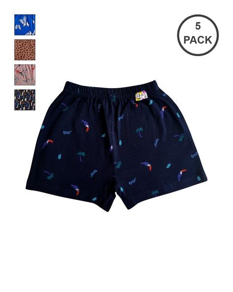 graphic print mid-rise shorts