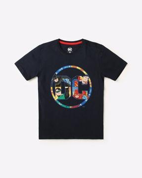 graphic print round-neck t-shirt