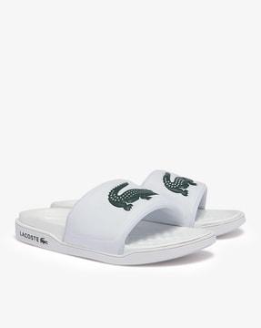 graphic print slides slippers