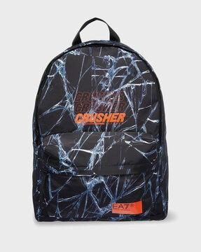 graphic series backpack with contrast logo