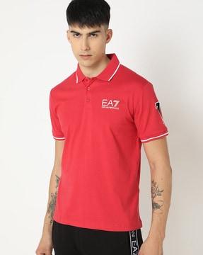 graphic series cotton regular fit polo t-shirt