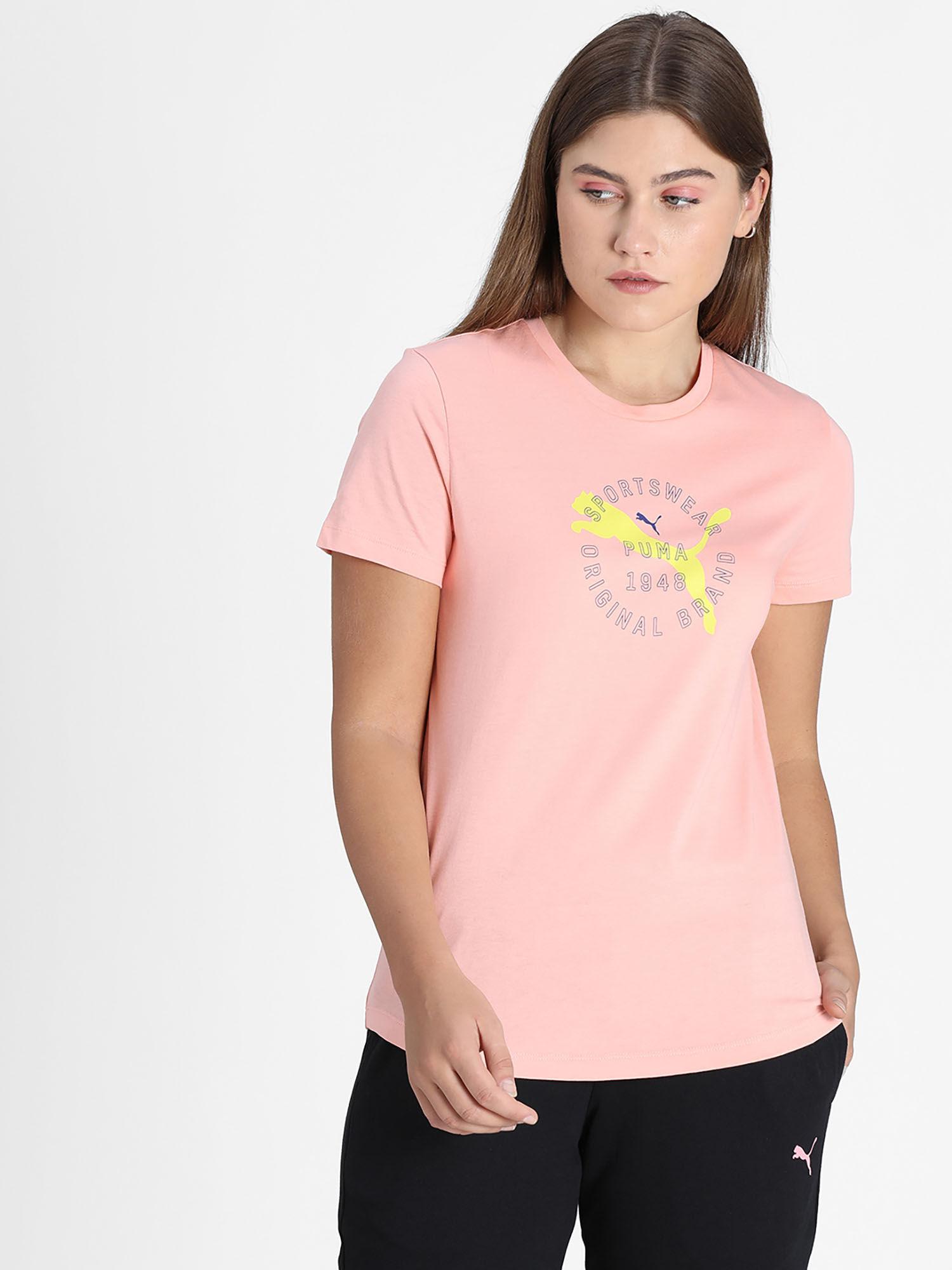 graphic 17 pink womens t-shirt