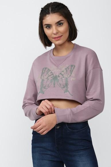 graphic boxy crop tops