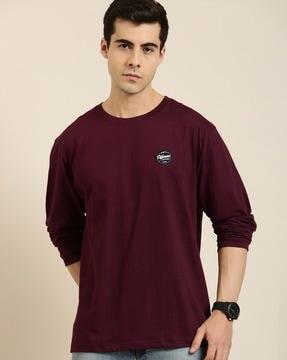 graphic crew-neck oversized t-shirt