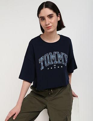 graphic crop oversized t-shirt