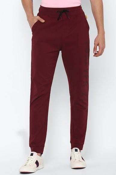 graphic dark ankle-length pants