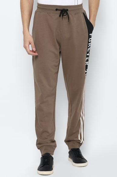 graphic dark ankle-length pants