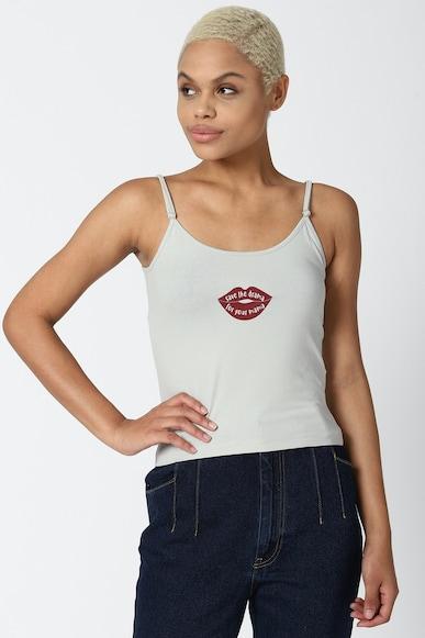 graphic fitted camisole tops