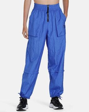 graphic flared track pants