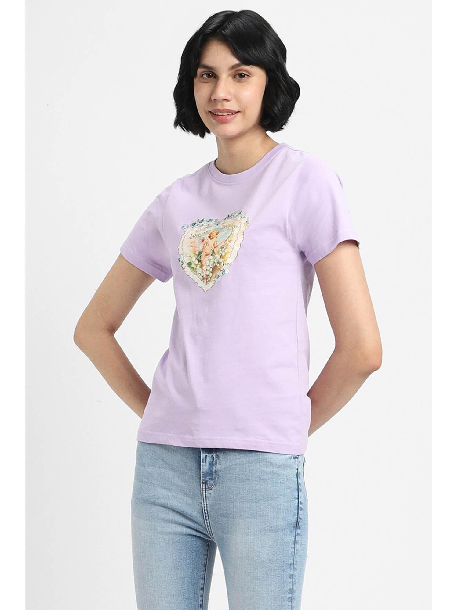 graphic lilac graphic t-shirt