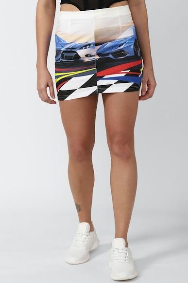 graphic mini skirts