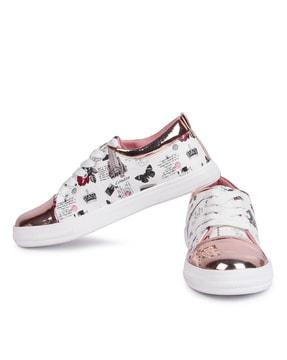 graphic pattern casual shoes