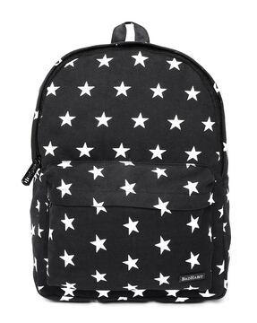 graphic print backpack with adjustable shoulder straps