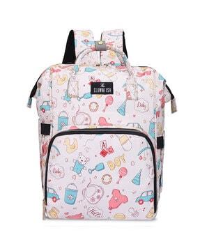 graphic print backpack