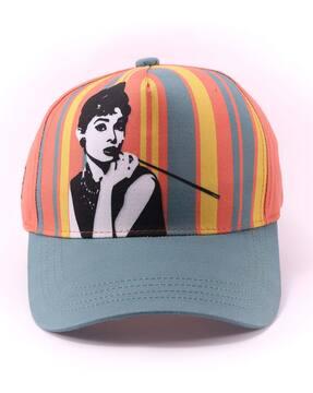 graphic print baseball cap