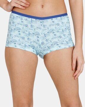 graphic print boyshorts pantie