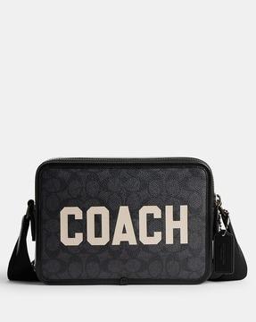 graphic print charter crossbody bag 24 in signature canvas