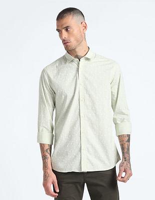 graphic print cotton shirt