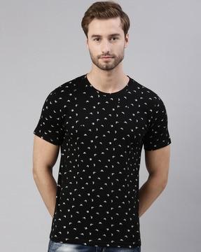 graphic print crew-neck  t-shirt