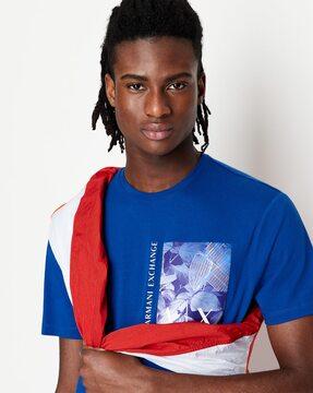 graphic print crew-neck cotton t-shirt