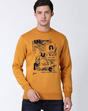 graphic print crew-neck sweatshirt