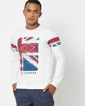 graphic print crew-neck sweatshirt