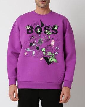 graphic print crew-neck sweatshirt