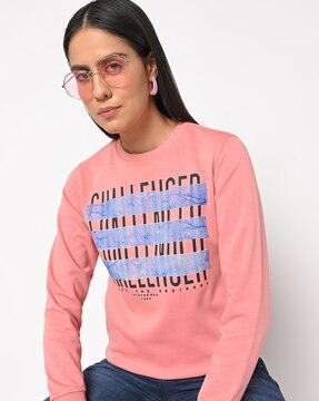 graphic print crew-neck sweatshirt