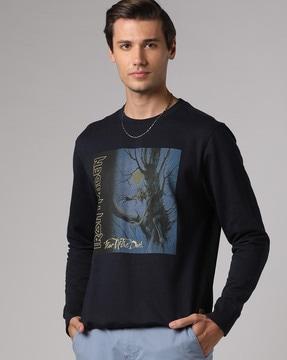 graphic print crew-neck sweatshirt